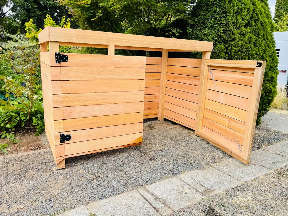 Cedar Waste Enclosure by Cool Cat Fence - Photo 6
