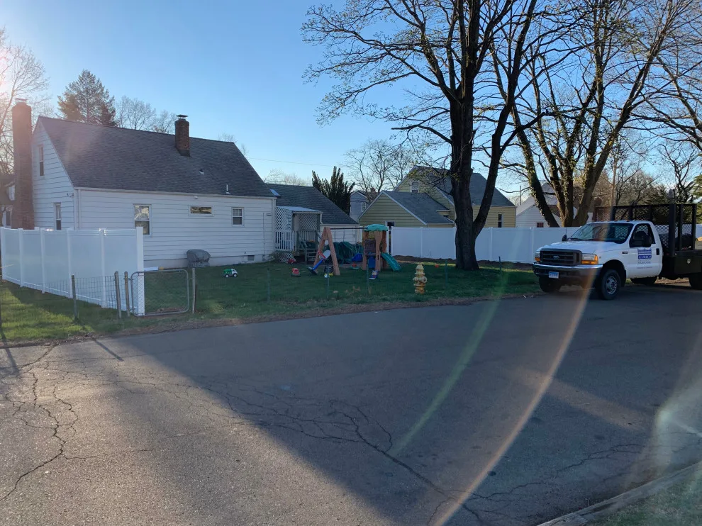 6-Foot White Vinyl Project by All American Fence Company - Photo 2