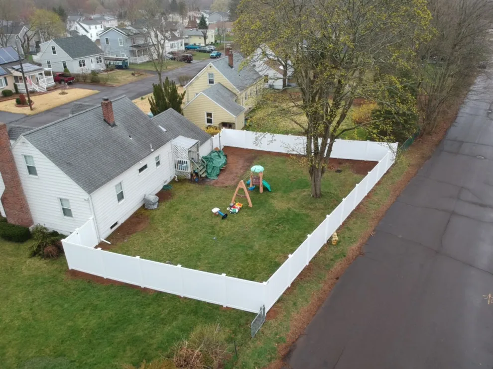 6-Foot White Vinyl Project by All American Fence Company - Photo 3