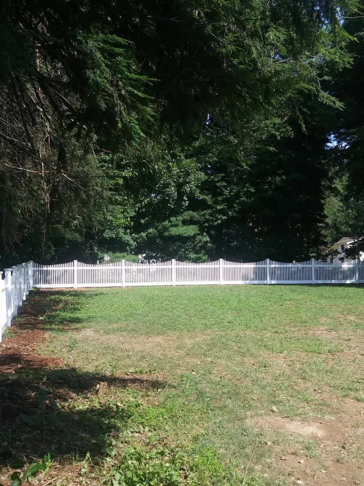 4-Foot White Scalloped Victorian Vinyl Project by All American Fence Company - Photo 2