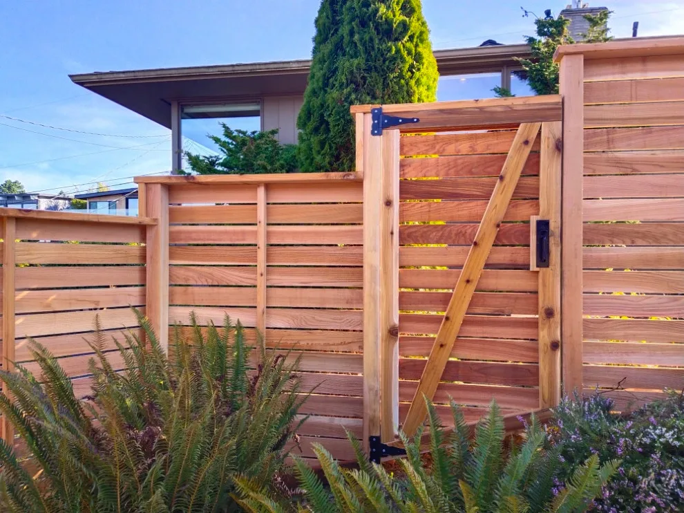 Horizontal Clear Cedar Fence by Cool Cat Fence - Photo 5