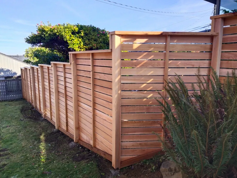 Horizontal Clear Cedar Fence by Cool Cat Fence - Photo 2
