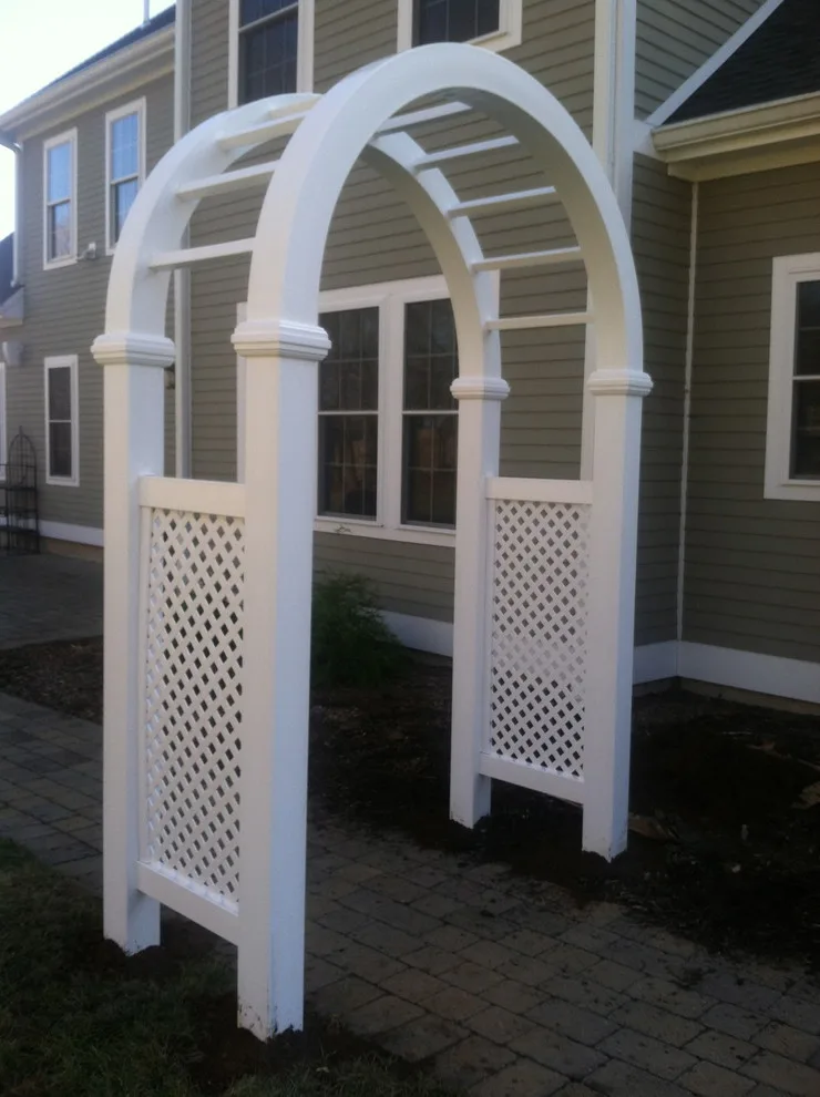 Middlefield | Premium PVC Arbor by Hartford Fence Company - Photo 5
