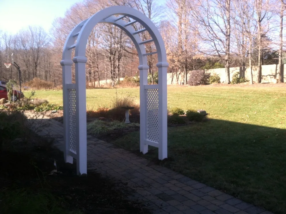 Middlefield | Premium PVC Arbor by Hartford Fence Company - Photo 4