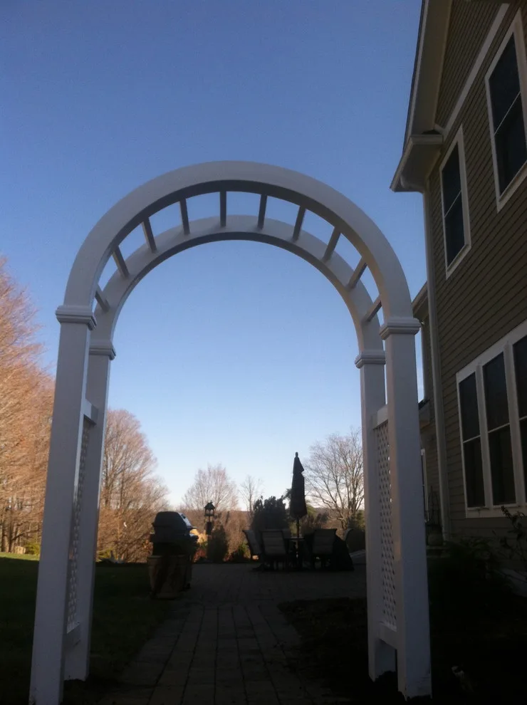 Middlefield | Premium PVC Arbor by Hartford Fence Company - Photo 2