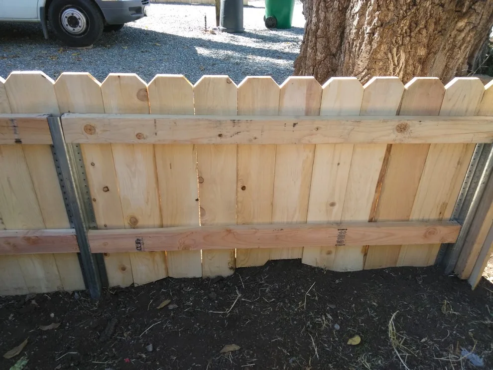 Tri-Rail Dog-Eared with Postmaster Metal Supports by Cox Fencing - Photo 8