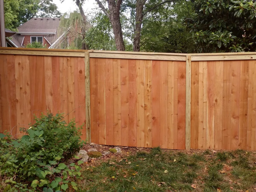 6ft Cedar Picket Fence with Flush Top Cap and Trim by A-1 Fence & Deck Company - Photo 7