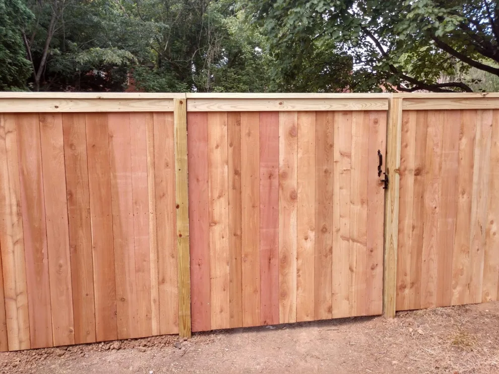 6ft Cedar Picket Fence with Flush Top Cap and Trim by A-1 Fence & Deck Company - Photo 4