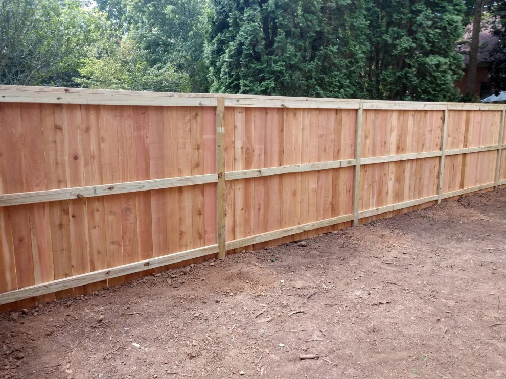 6ft Cedar Picket Fence with Flush Top Cap and Trim by A-1 Fence & Deck Company - Photo 10