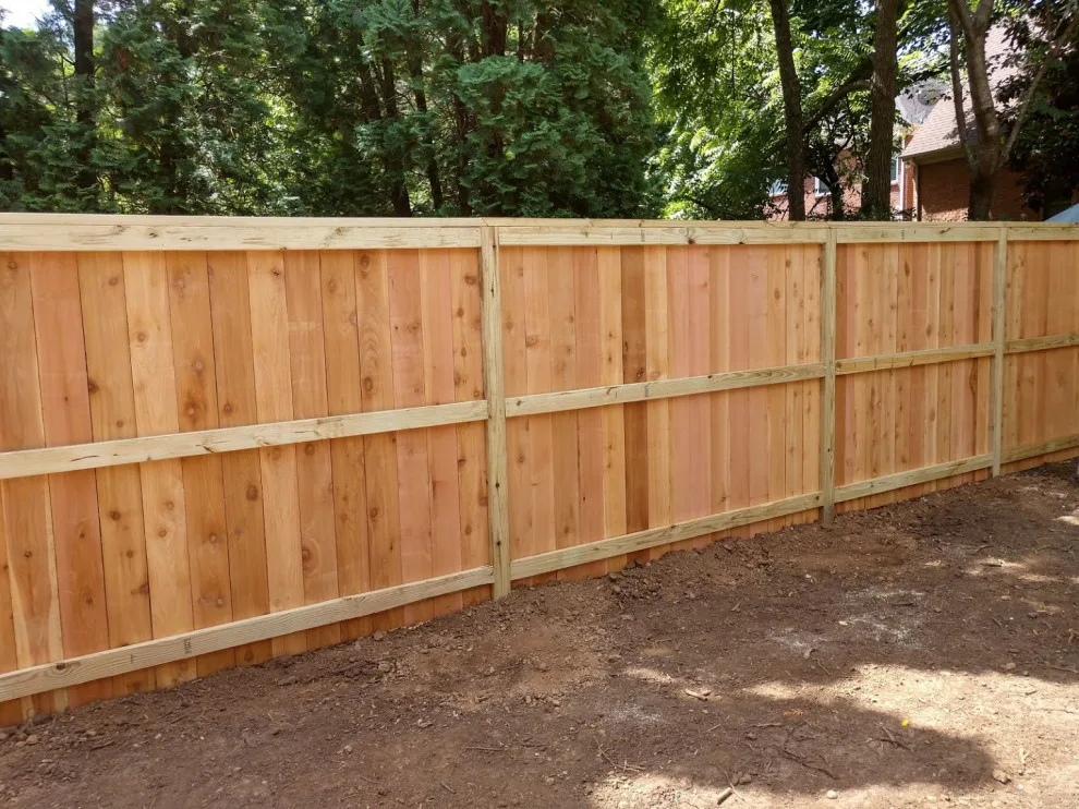 6ft Cedar Picket Fence with Flush Top Cap and Trim by A-1 Fence & Deck Company - Photo 2