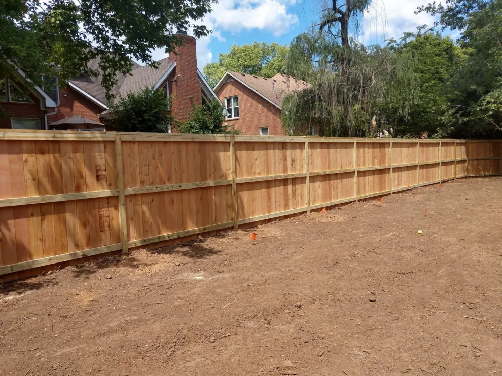 6ft Cedar Picket Fence with Flush Top Cap and Trim by A-1 Fence & Deck Company - Photo 11