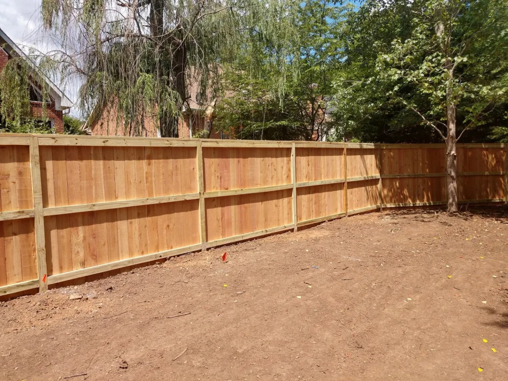 6ft Cedar Picket Fence with Flush Top Cap and Trim by A-1 Fence & Deck Company - Photo 5