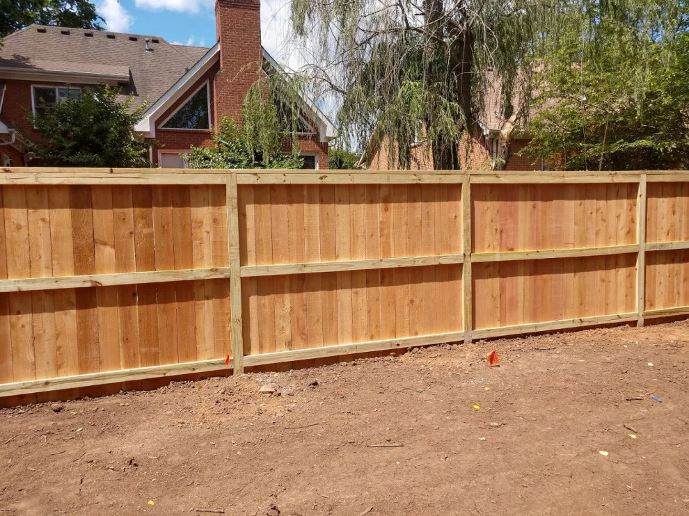 6ft Cedar Picket Fence with Flush Top Cap and Trim by A-1 Fence & Deck Company - Photo 9