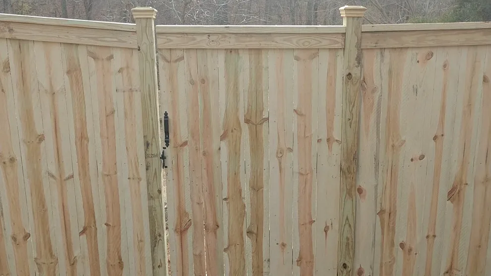 Raised Posts Fence with Cap and Trim by A-1 Fence & Deck Company - Photo 13
