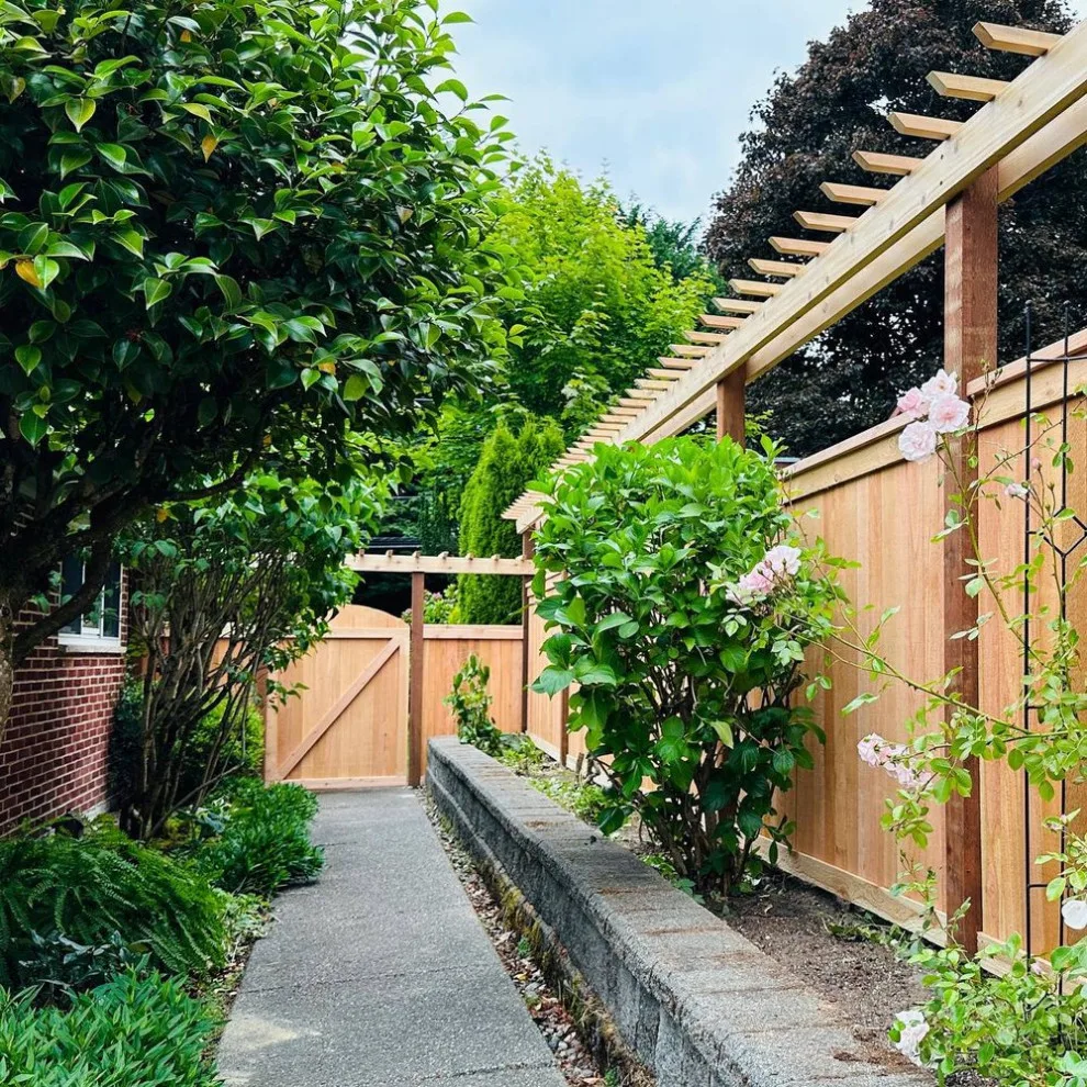 Bespoke Cedar Fence with Full Panels by Cool Cat Fence - Photo 3