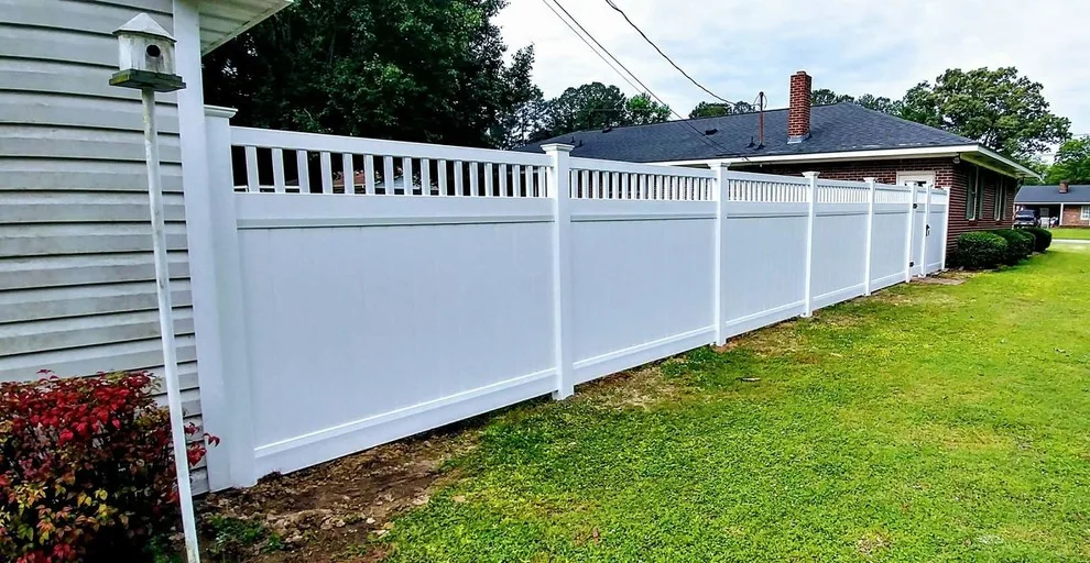 Vinyl Fence in White by Jones Fence & Custom Vinyl, LLC - Photo 2
