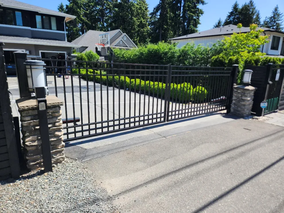 Dual Swing Gate Hinge Replacement in Bellevue, WA by Evergreen Electric Gates NW LLC - Photo 3