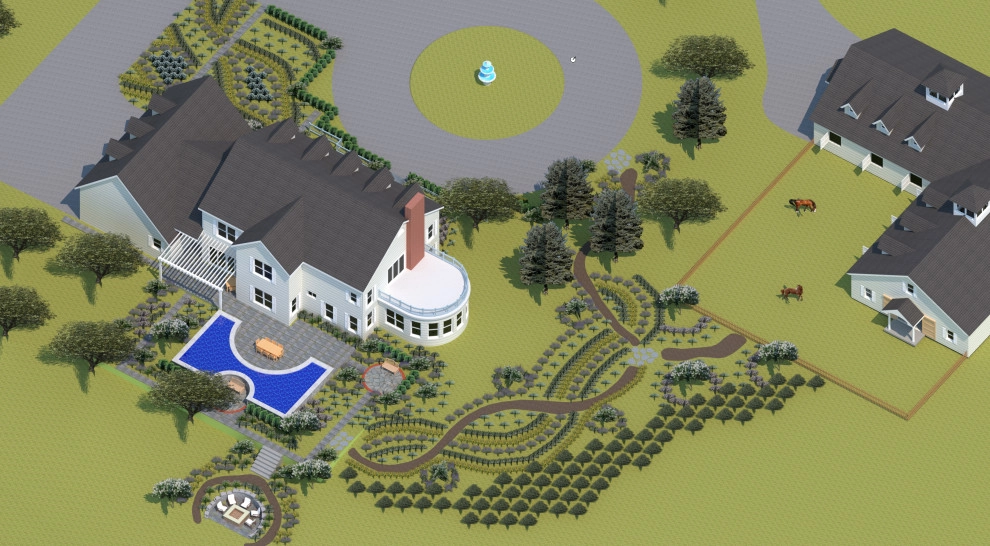 Pastoral Homestead & Horse Stables by The Garden Angels Landscape Design & Consulting - Photo 4