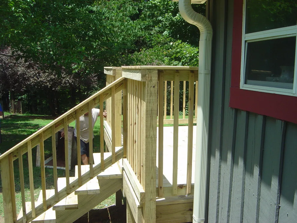 Handrail and Deck Fence Installation by Mid Tenn Fencing - Photo 3
