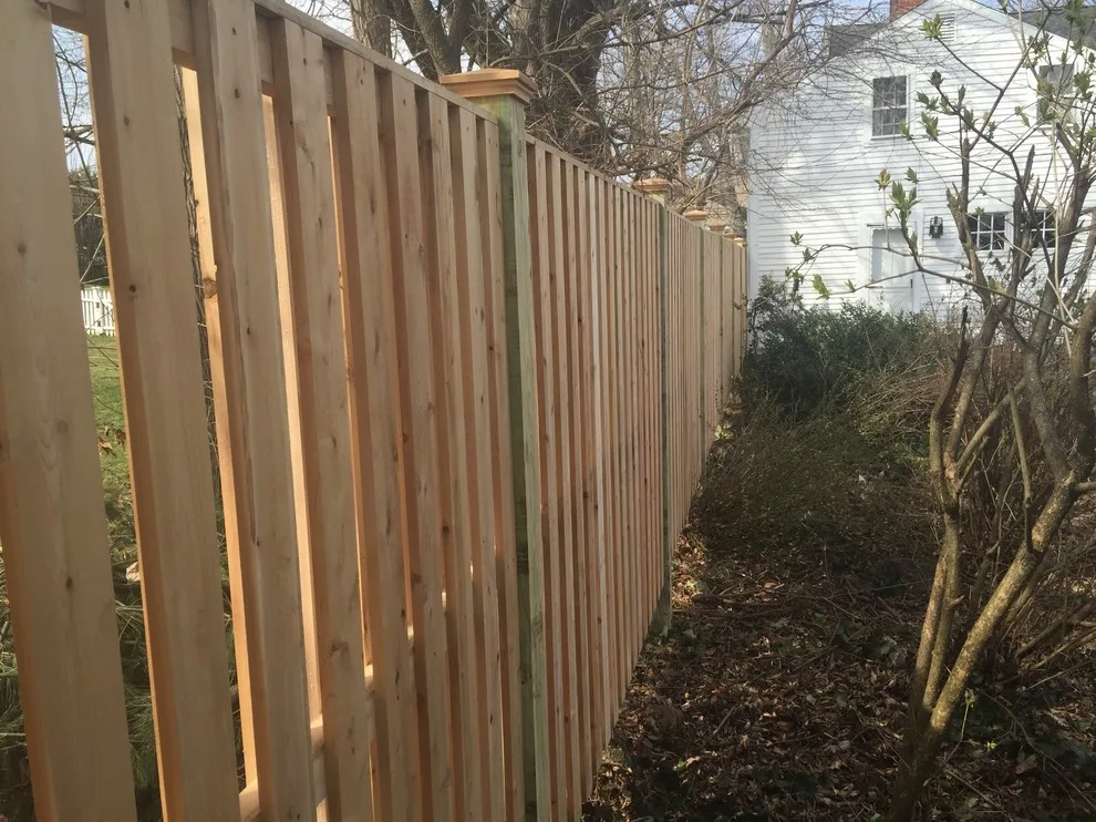 Wethersfield cedar fence shadow box by Landworks Fence & Landscape - Photo 2