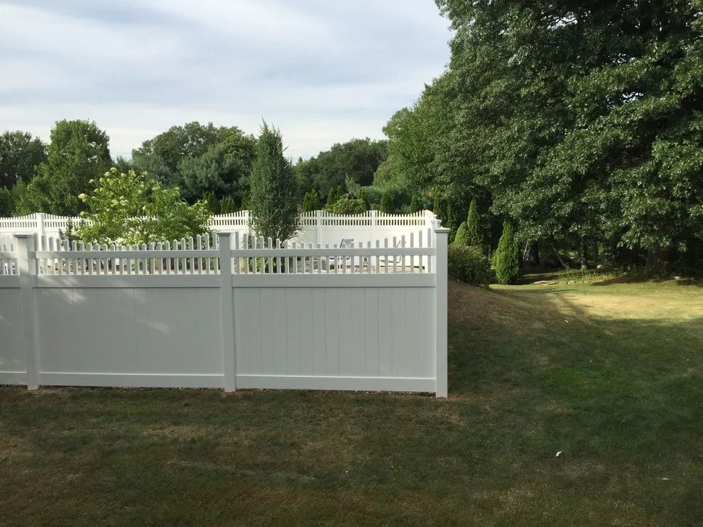 White Boundary Fence by Landworks Fence & Landscape - Photo 7