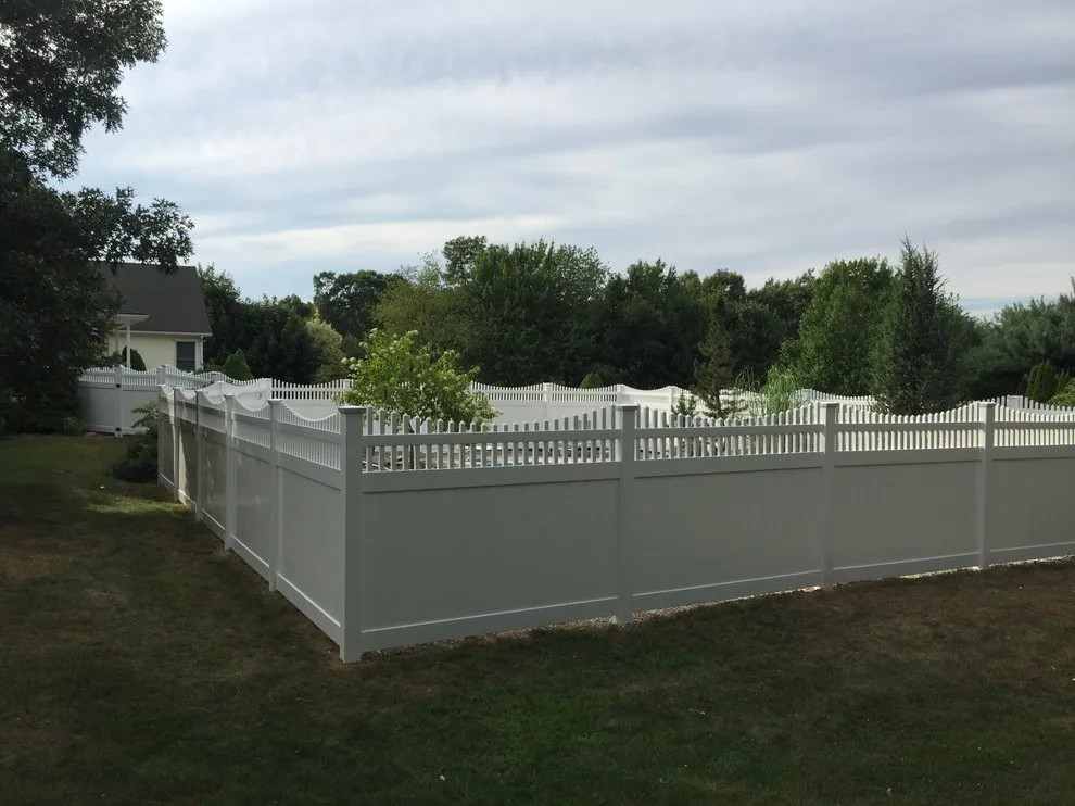 White Boundary Fence by Landworks Fence & Landscape - Photo 3