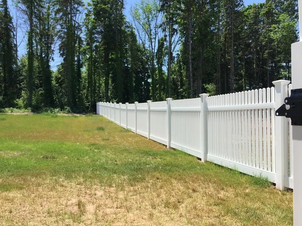 White Boundary Fence by Landworks Fence & Landscape - Photo 6