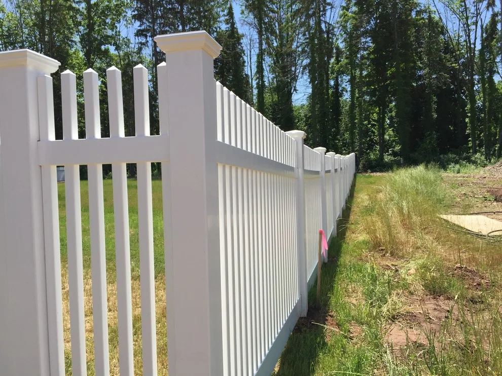 White Boundary Fence by Landworks Fence & Landscape - Photo 12