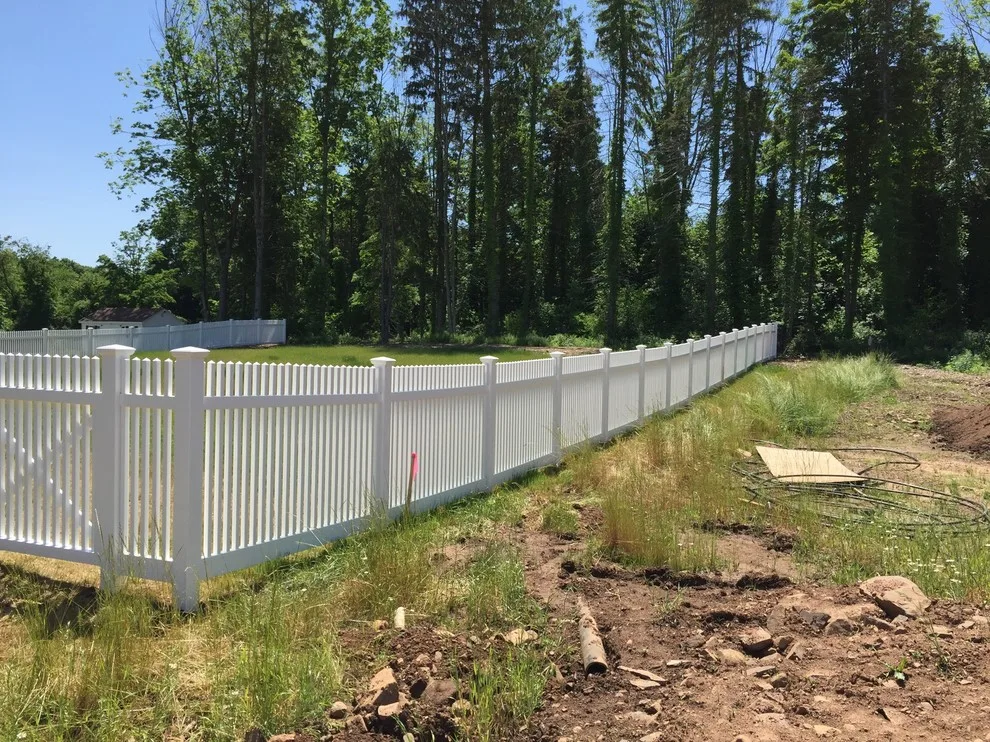 White Boundary Fence by Landworks Fence & Landscape - Photo 2