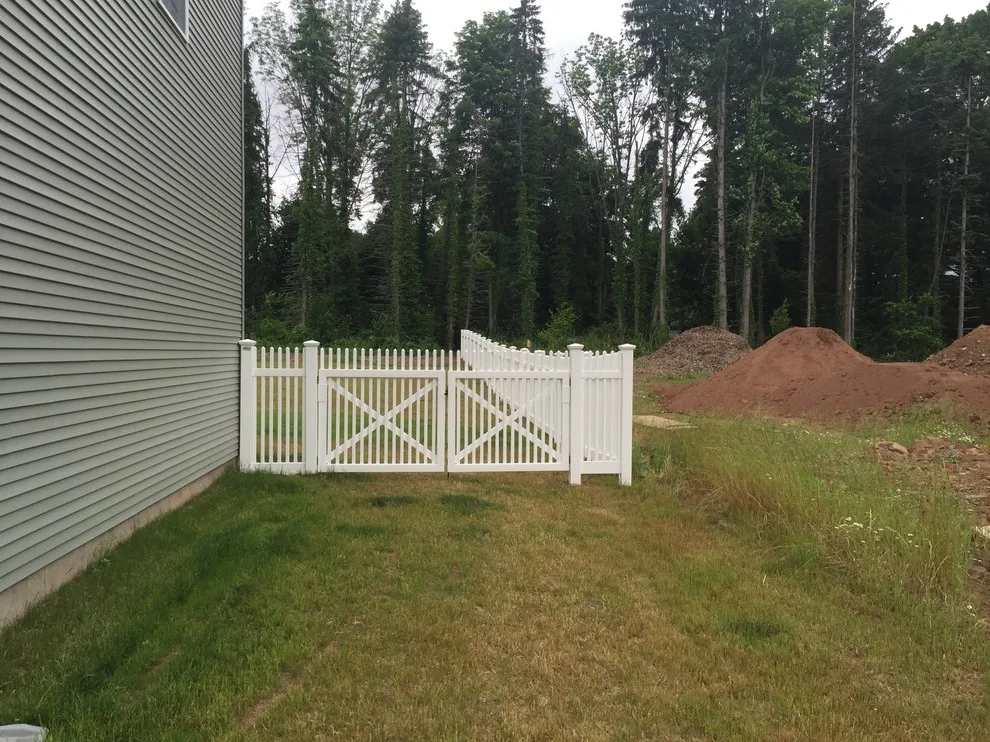 White Boundary Fence by Landworks Fence & Landscape - Photo 10