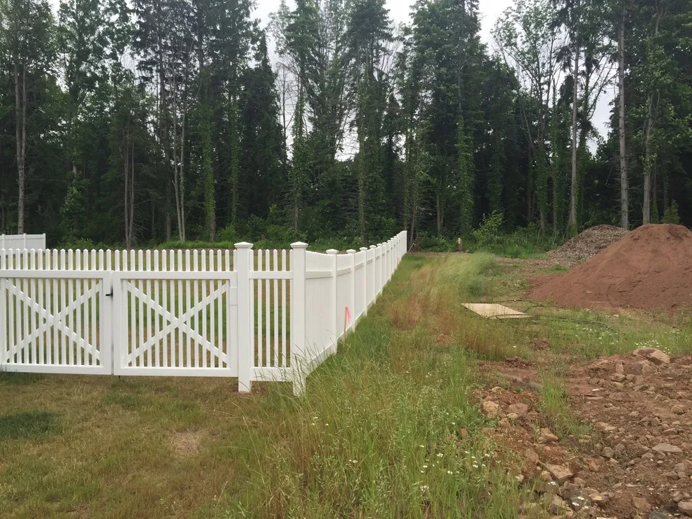 White Boundary Fence by Landworks Fence & Landscape - Photo 9