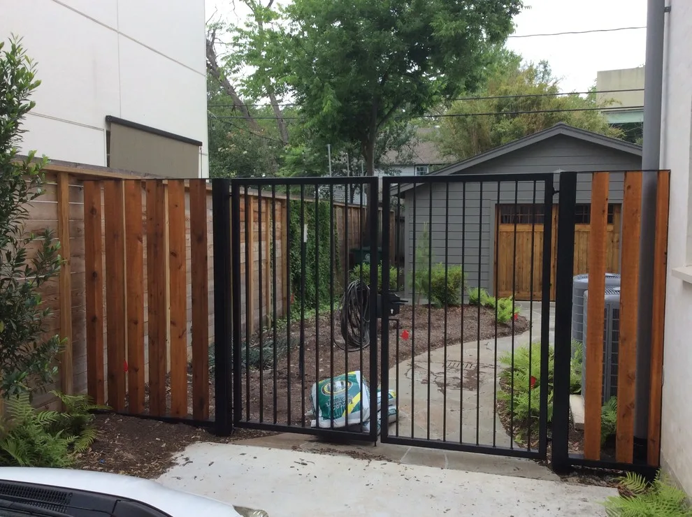 Wooden Fence with Metal Framework by Architectural Fabricators - Photo 2