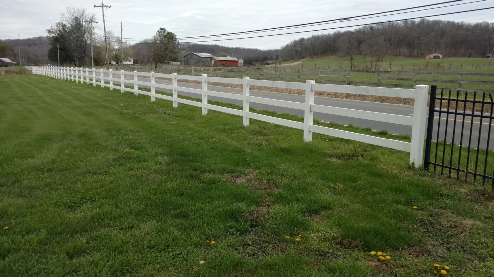Vinyl Farm Side Fence by A-1 Fence & Deck Company - Photo 2