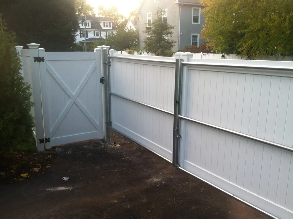 West Hartford | Custom Double Gate for PVC Privacy by Hartford Fence Company - Photo 10