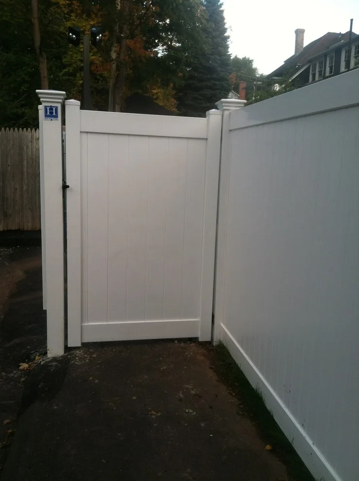 West Hartford | Custom Double Gate for PVC Privacy by Hartford Fence Company - Photo 9