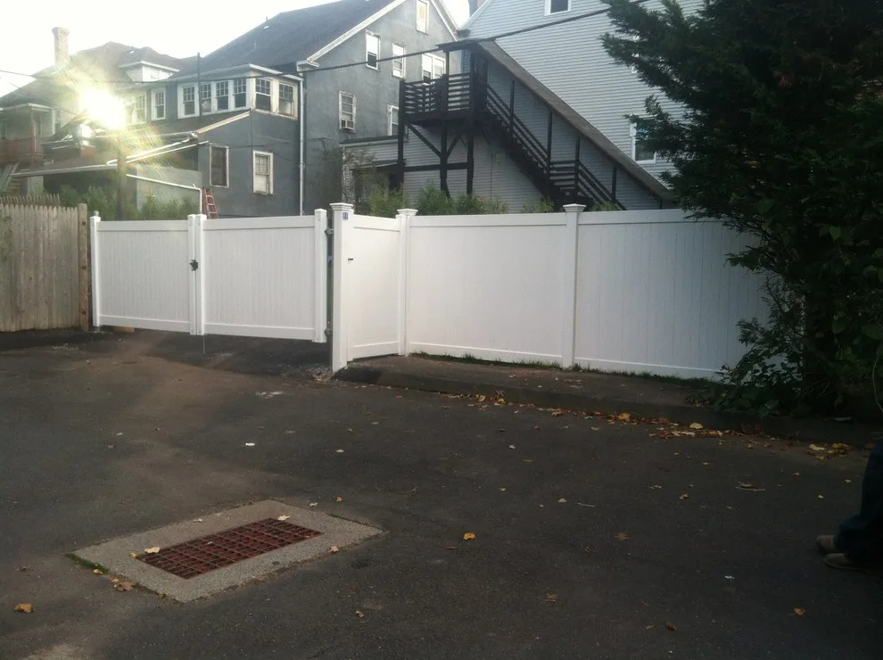 West Hartford | Custom Double Gate for PVC Privacy by Hartford Fence Company - Photo 2