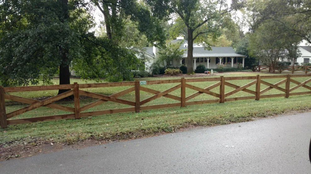 Timber Cross Barrier by A-1 Fence & Deck Company - Photo 2
