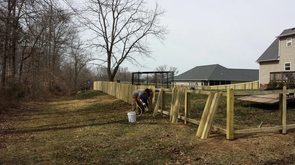 Timber Slats and Semi-Private Fencing by Putnam County Fencing - Photo 11