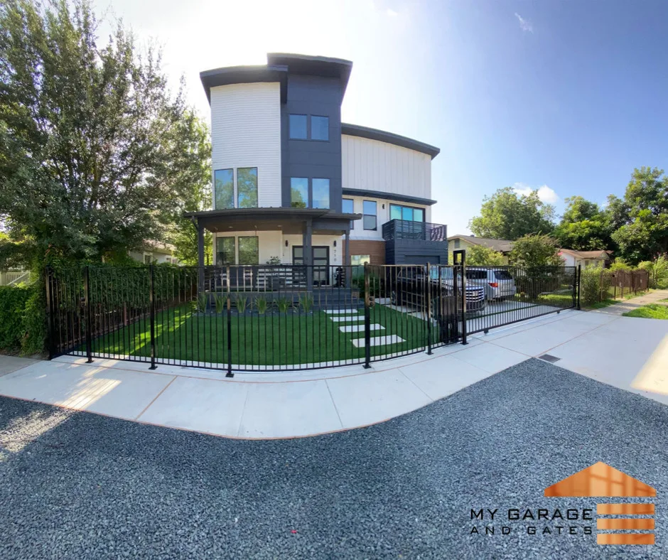 Decorative Iron Fence and Sliding Gate for Driveway by My Garage And Gates - Photo 6