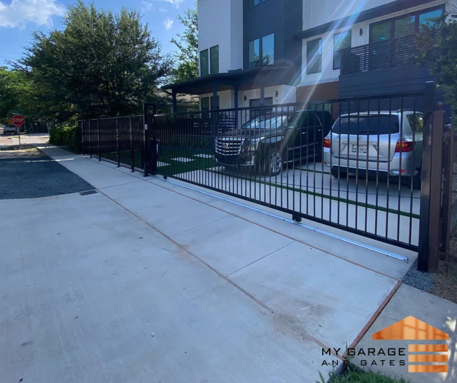 Decorative Iron Fence and Sliding Gate for Driveway by My Garage And Gates - Photo 2