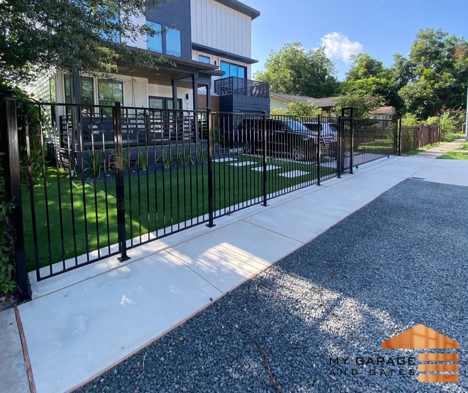 Decorative Iron Fence and Sliding Gate for Driveway by My Garage And Gates - Photo 4