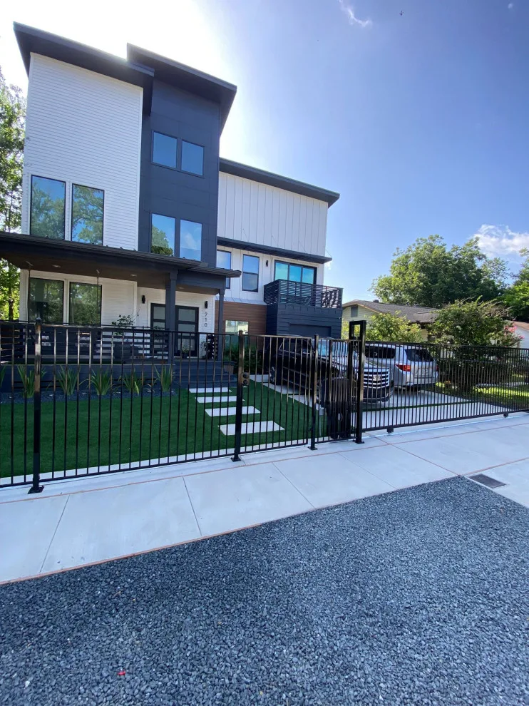 Decorative Iron Fence and Sliding Gate for Driveway by My Garage And Gates - Photo 7