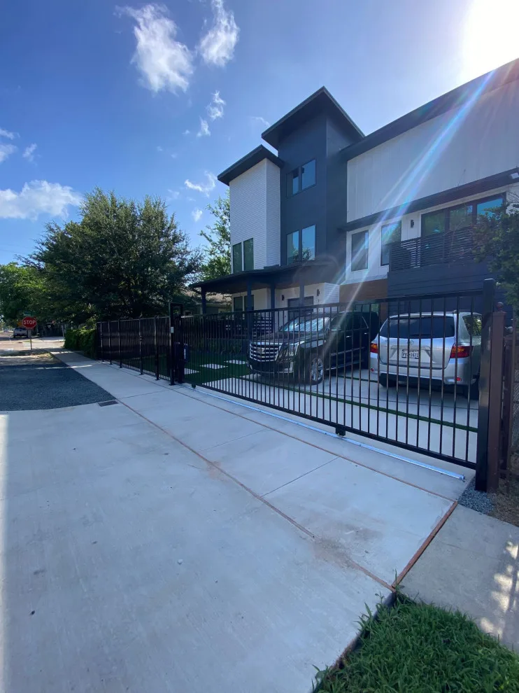 Decorative Iron Fence and Sliding Gate for Driveway by My Garage And Gates - Photo 3