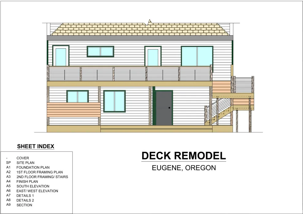 Two-Level Deck by Outdraft Home Design - Photo 3