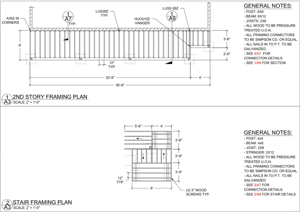 Two-Level Deck by Outdraft Home Design - Photo 2