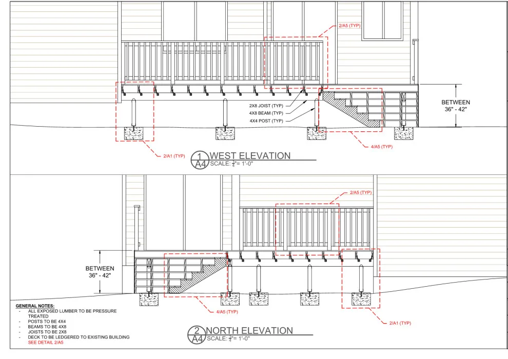 Rear Porch Designs by Outdraft Home Design - Photo 3