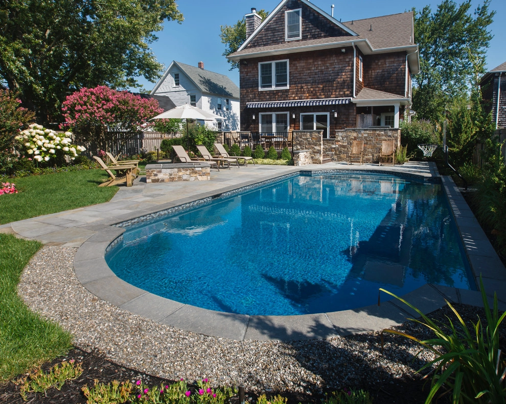Resort Style Custom Pools with Modern Design by Beechwood Landscape Architecture And Construction - Photo 4