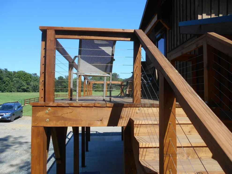 Raised Platform and Cable Railing by Annette McCleery Building Design - Photo 3