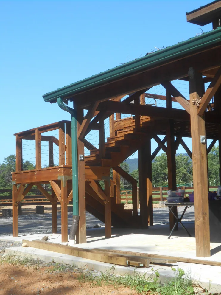 Raised Platform and Cable Railing by Annette McCleery Building Design - Photo 6
