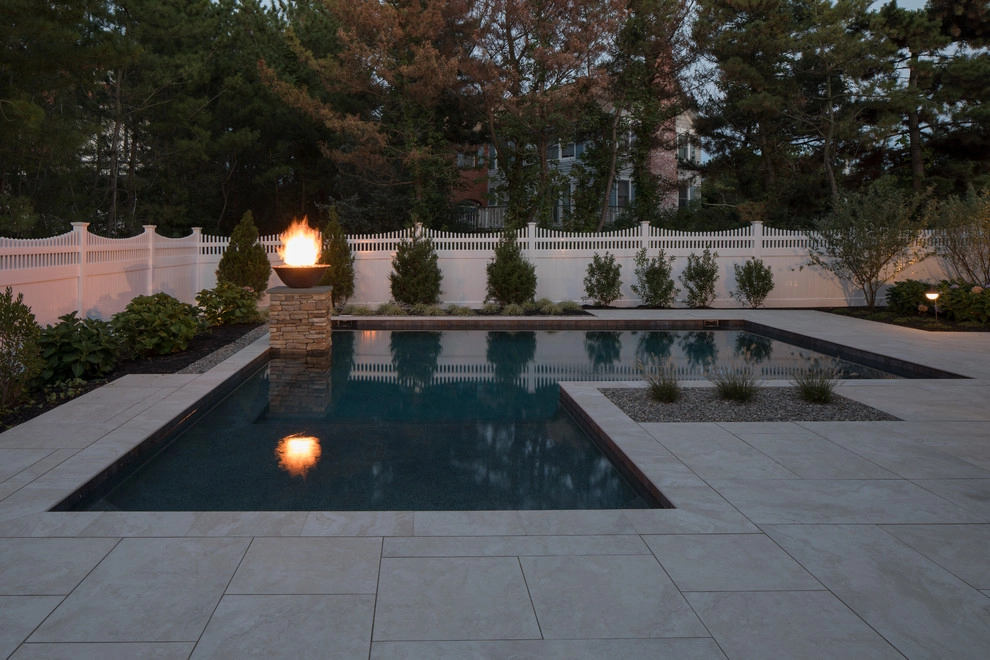 Contemporary Pool and Hardscape by Beechwood Landscape Architecture And Construction - Photo 3